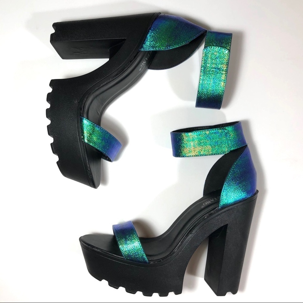 Timetang Platform Unicorn Mermaid Festival shoes Y2K